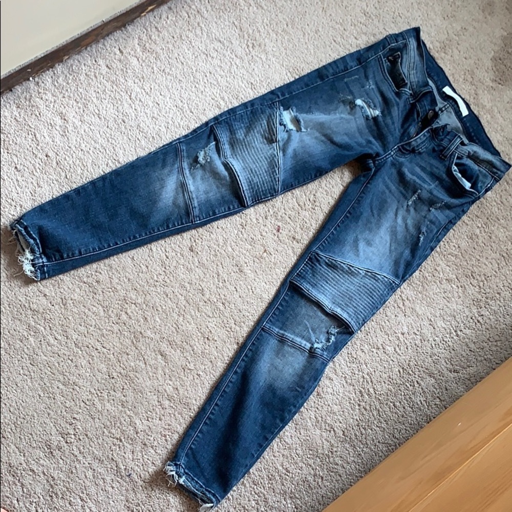 Kan Can Moto Distressed Jeans